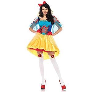 Leg Avenue - Storybook Snow White volwassenenkostuum, 85583-10104-Med/Lge-multicolor, M/L (EUR 42-44), meerkleurig, M/L (EUR 42-44)