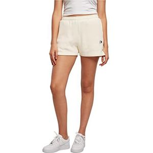 STARTER BLACK LABEL Essential korte basic shorts voor dames, met geborduurd logo, broekzakken, elastische tailleband, XS-XL, Palewhite
