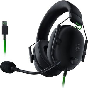 Razer BlackShark V2 X USB - Gaming Esports headset met kabel (50 mm TriForce-luidspreker, ruisonderdrukking, ultralichte constructie van 240 g, 7.1 surround sound) zwart