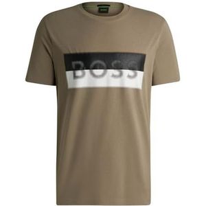 BOSS T- Shirt Homme, Light/Pastel Green334, XL