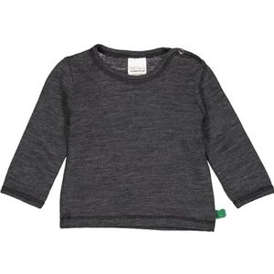 Fred's World by Green Cotton Blouse unisexe en laine L/S T pour bébé, Gris foncé mélangé, 74