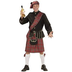 Widmann - Schots kostuum, jas, rok, kilt, riem, portemonnee, hoed, Schots, themafeest, carnaval