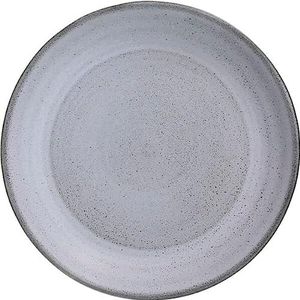 Tognana platte borden van terracotta, diameter 210 mm, blauw, grijs, 6 stuks