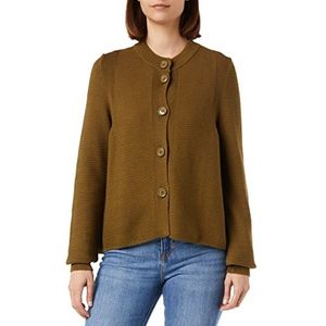 Sisley L/S Sweater 105fm500c Cardigan Sweater Dames (1 stuk), Militair groen 3P7
