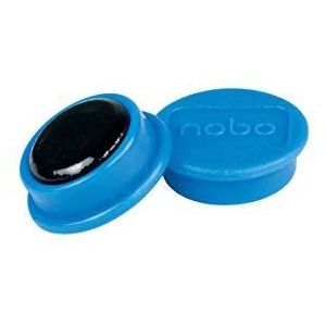 Nobo Magneetset voor whiteboard, magnetisch, 24 mm, 10 stuks, blauw, 1915292