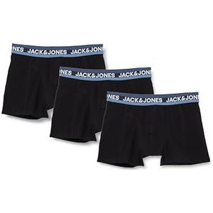 Jack & Jones Jacdna Wb Trunks Boxershorts voor heren, 3 stuks, Zwart/Verpakking: zwart - zwart