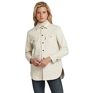 G-STAR RAW Dames Boyfriend Overshirt, beige/kaki (C838-159)