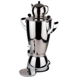 APS Samovar 12316 theepot 12 l, 42 x 26 cm, hoogte 75 cm, roestvrij staal 18/10, polyamide