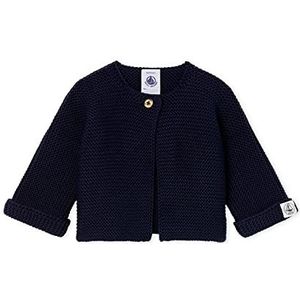 Petit Bateau Gebreid vest sweater uniseks baby, Blauw
