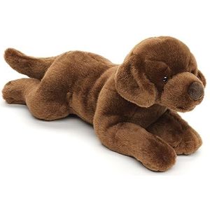 Uni-Toys - Labrador bruin, liggend - 40 cm (lengte) - pluche hond - knuffeldier