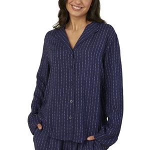 Triumph Boyfriend Fit Pw Pyjama-set voor dames (1 stuk), Blauw - Donkere combinatie