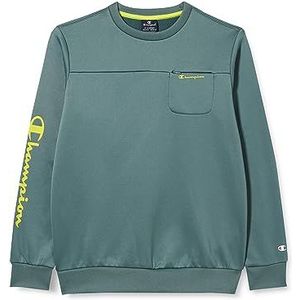 Champion Legacy American Tech B - Storm Fleece Crewneck trainingspak voor kinderen, uniseks, Groen Blg