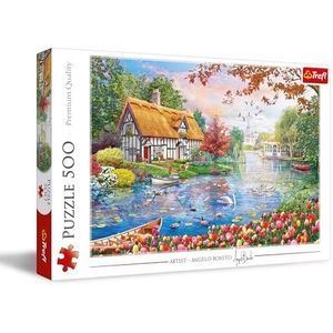 Trefl - Haven van rust - puzzel 500 stukjes - doe-het-zelf puzzel, creatief entertainment, vrije tijd, klassieke puzzel voor volwassenen en kinderen vanaf 10 jaar