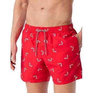 Schiesser Maillot de bain Short Bermuda Homme, Motif rouge, XL