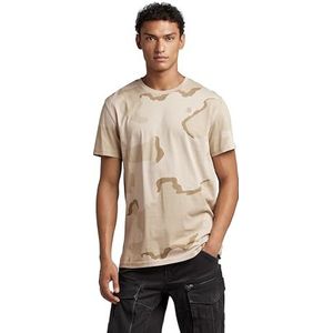 G-STAR RAW Desert Camo T-shirt voor heren, Dk Brick Desert Camo C721-d935, M, Dk Brick Desert Camo C721-d935