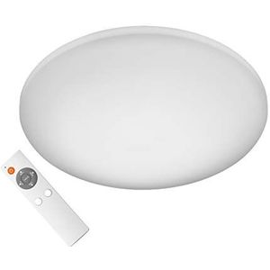 Reality Leuchten Lukida LED plafondlamp 18W kunststof wit met afstandsbediening R62961001