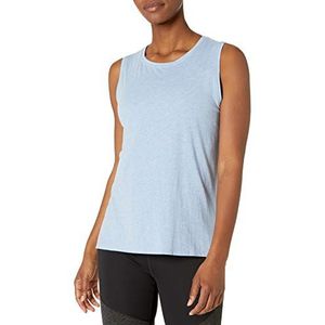 Amazon Essentials Normale pasvorm zachte katoenen yoga tanktop voor dames (verkrijgbaar in grote maten) (voorheen Core 10) (hemelsblauw, L)