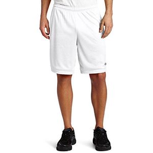 Champion Long Mesh Shorts met zakken, semi-ondoorzichtig, heren, Wit-407q88