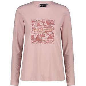 CMP T-shirt en coton pour femme, vieux rose, XXS