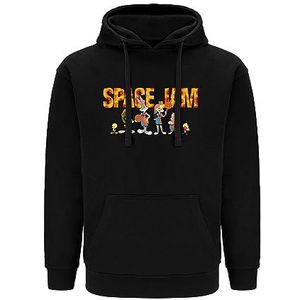 Ert Group Space Jam 003 Sweatshirt met capuchon voor heren (1 stuk), Space Jam 006 Zwart