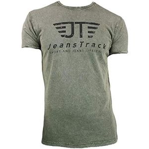 Jeanstrack Basic Snow Unisex T-shirt voor volwassenen, Khaki (stad)