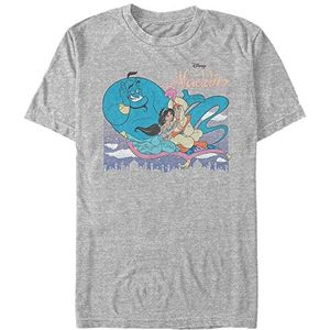 Disney Aladdin Classic Organic T-shirt, uniseks, korte mouwen, Melange Grey, M, Melange Grey