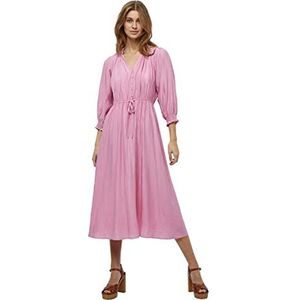 Minus Salmia 1 midi-jurk voor dames, Roze Super