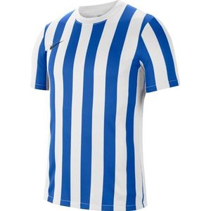 NIKE Dri-Fit Division Iv herenshirt met korte mouwen, wit/koningsblauw/zwart