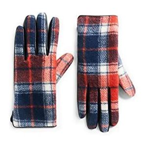 Desigual Dames Glove_RED Check 3029 Winter Accessoireset voor dames, rood, Rood