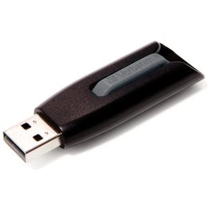 VERBATIM Store 'n' Go V3 USB-stick I USB 3.2 Gen 1 I 64 GB I USB-stick met schuifmechanisme I USB-3 met SuperSpeed I extern geheugen voor notebook en andere I zwart