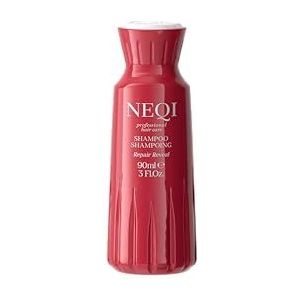 NEQI REPAIR REVEAL Shampoo 90 ml - herstellende shampoo met fytokeratine, sulfaatvrij, veganistisch - voor beschadigd haar - zachte reiniging - gemaakt in Italië - reisformaat