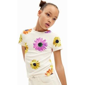 Desigual Ts_danerys T-shirt voor meisjes, Wit