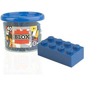 Simba - 104118881 – set met bouwstenen – blok 8 – 40 stuks – blauw