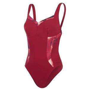 Speedo Shaping Printed Panel Lunaelustre Badpak voor dames (1 stuk)