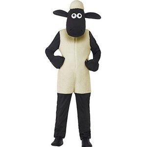 Smiffys Licenciado Oficialmente kostuum Shaun The Sheep Kids, wit, met overall en hoofddeksel