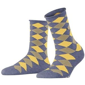Burlington Sandy W Sso 1 paar katoenen sokken met patroon, korte damessokken (1 stuk), Blauw (Light Jeans 6662)