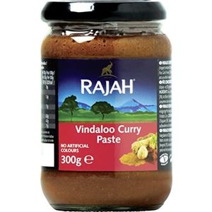 Rajah Vindaloo Curry Pasta, zeer scherp, geïnspireerd op de Indiase curry, Vindaloo, ideaal voor het kruiden van vlees, vis of groenten, 3 x 300 g