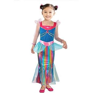 Ciao - Barbie 11665,5-7 jaar regenboogkostuum voor meisjes, 5-7 jaar, meerkleurig