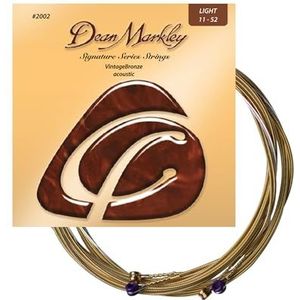 Dean Markley DM-2002-LT snaren voor akoestische gitaar, 11-46, vintage, bronskleurig
