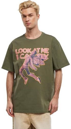 Mister Tee - Look Oversize Heren T-shirt - Olijfgroen