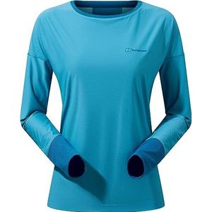 Berghaus Nesna dames shirt met lange mouwen ronde hals absorberend, Navagio Bay/Seaport