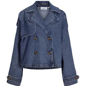 Jack & Jones JXCarlie DNM Trench court pour femme Bleu denim Taille M, denim bleu médium, M