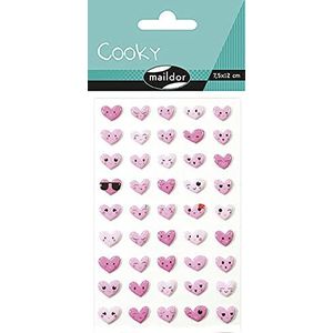 Maildor Cooky Contes de Fairy Stickerboog, harten