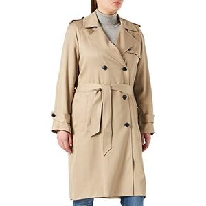 Tommy Hilfiger Trenchcoat Tencel Db Trenchcoat voor dames, Beige