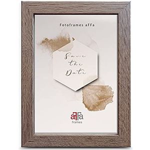 aFFa frames, Hekla Rechthoekige fotolijst van onderhoudsvriendelijk MDF met voorkant van acrylglas Sonoma eiken 13 x 18 cm