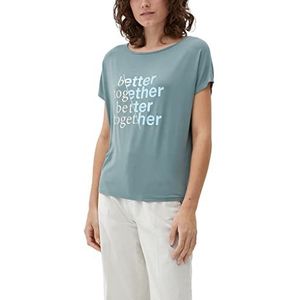 s.Oliver Mouwloos T-shirt voor dames, Blauw/Groen (325)