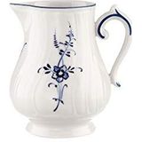 Villeroy & Boch Vieux Luxembourg melkkannetje van porselein, wit/blauw, 300 ml