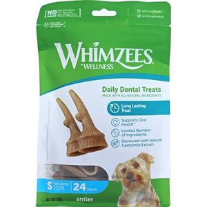 WHIMZEES by Wellness Antler Hertengewei kauwtraktaties met kalmerende werking voor kleine honden van 7-12 kg, 24 stuks