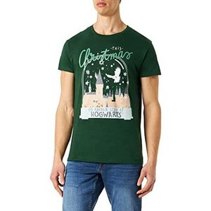 HARRY POTTER Heren T-shirt, Groen, XL, Groen