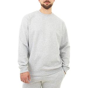 M17 Casual gerecycled sweatshirt voor heren met lange mouwen en ronde hals, grijs.
